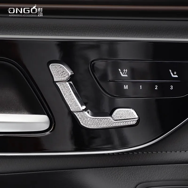 ONGO подходит для Mercedes-Benz EQE SUV интерьерное рулевое колесо логотип Кристалл