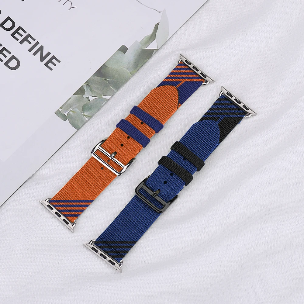 Jumping Single Tour Strap for Apple Watch Band 44mm 40mm Braided Nylon Correa for IWatch SE 6 5 4 Sports Band 38mm 42mm Bracelet