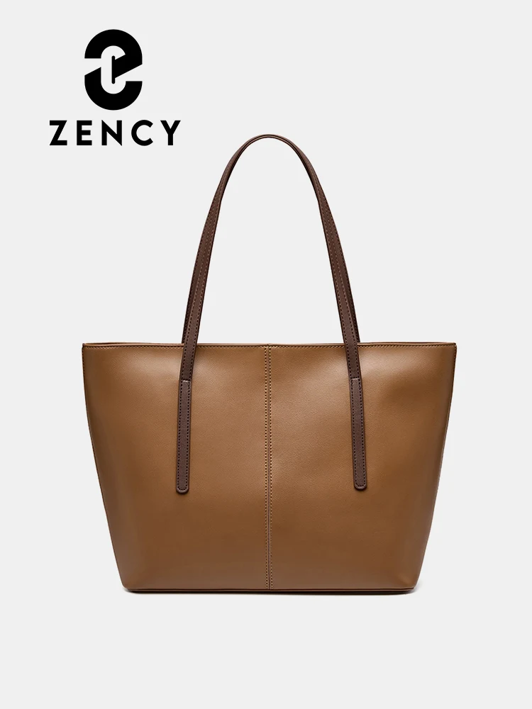 

Zency Genuine Leather Large Capacity Elegant Female Handbag Luxury Lady Bucket Bag All-Purpose Shopping tote sac bolsa feminina