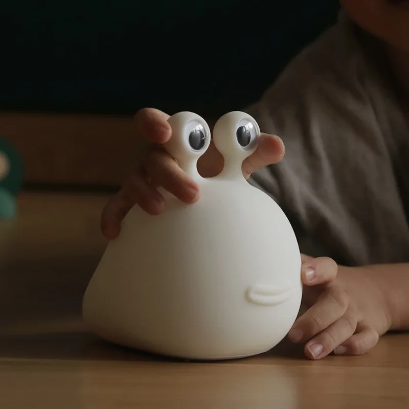 

Slug sleeping lamp bedroom silicone pat decompression baby rechargeable eye care creative bedside nightlight