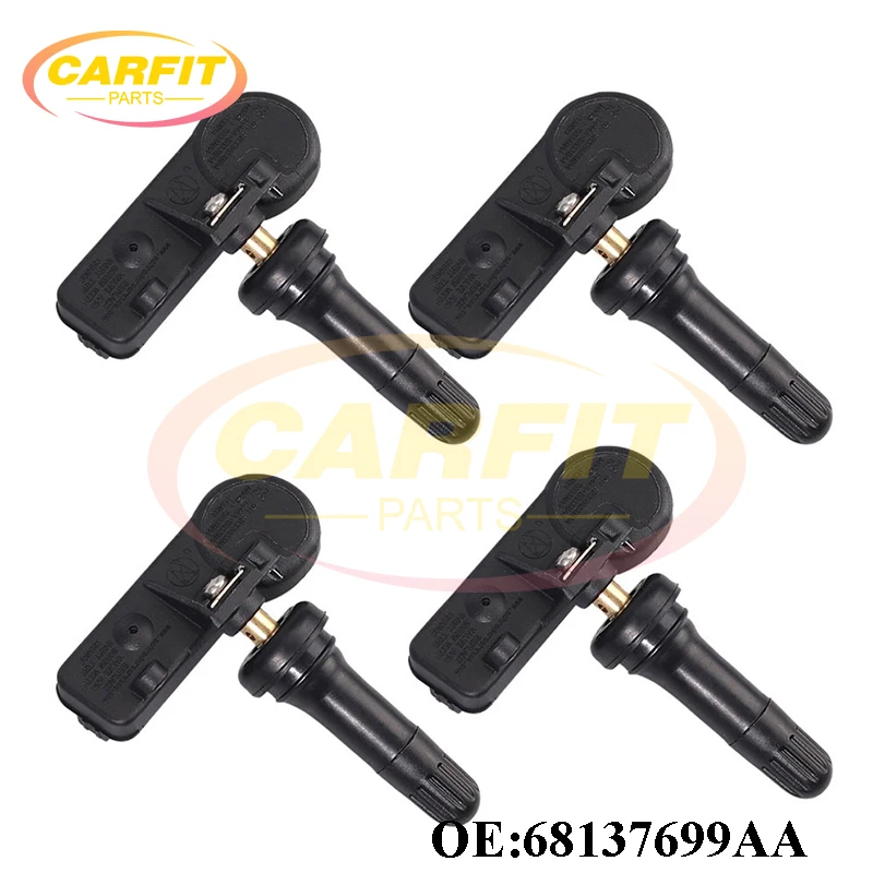 

4 шт. новый 68137699AA 56029319AC датчик давления в шинах TPMS для 2008 2009 2010 Dodge Ram 1500 2500 3500 Dakota 3.7L 4.7L 5.7L 6.7L