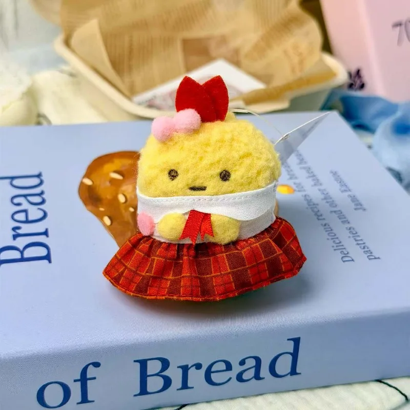 Фото НОВЫЙ 6 см Sumikkogurashi аниме серии детский сад плюшевые куклы брелки униформа костюм Sumikko Gurashi мягкая игрушка маленький кулон №4