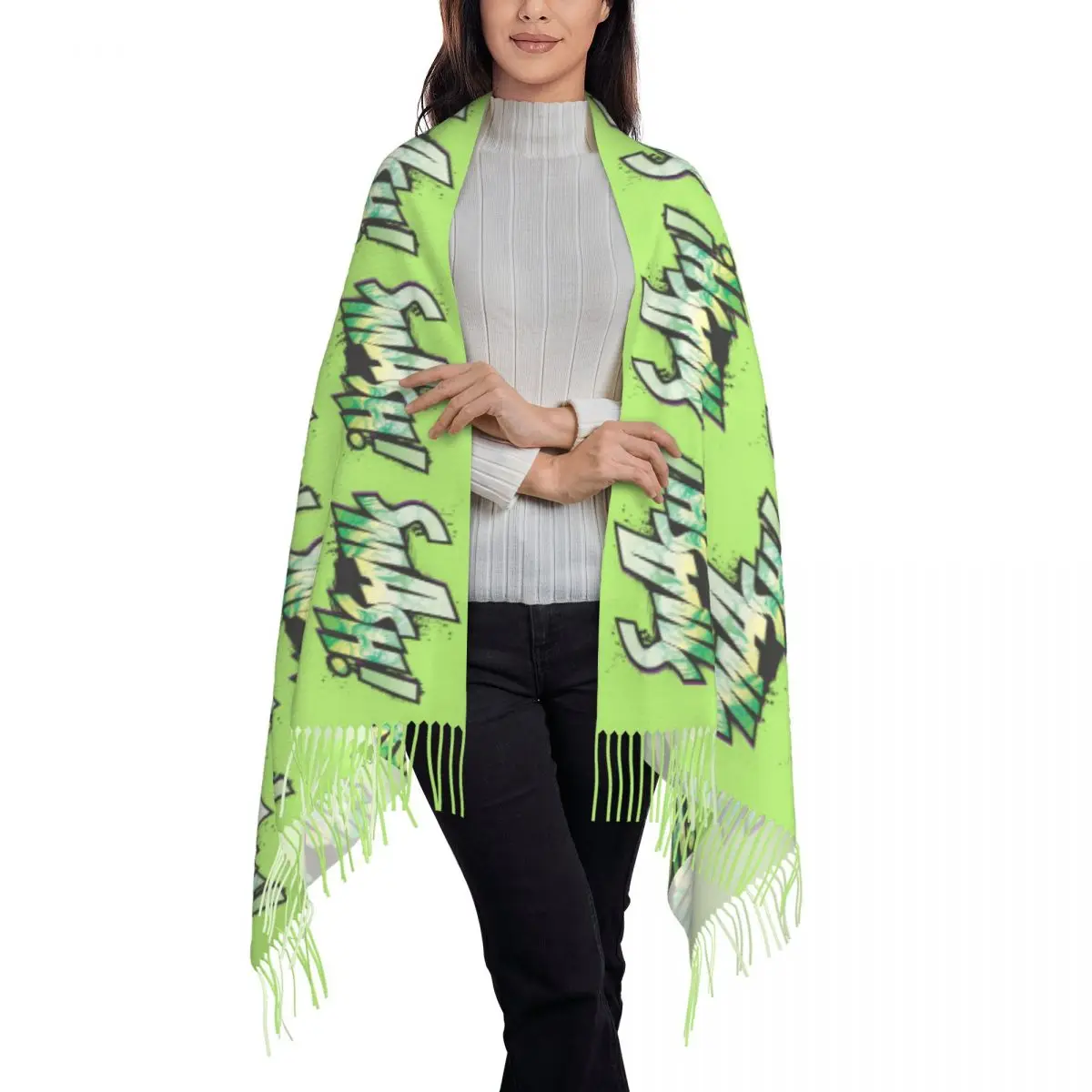 Оригинальные зимние женские шарфы с искусственными драгоценными камнями