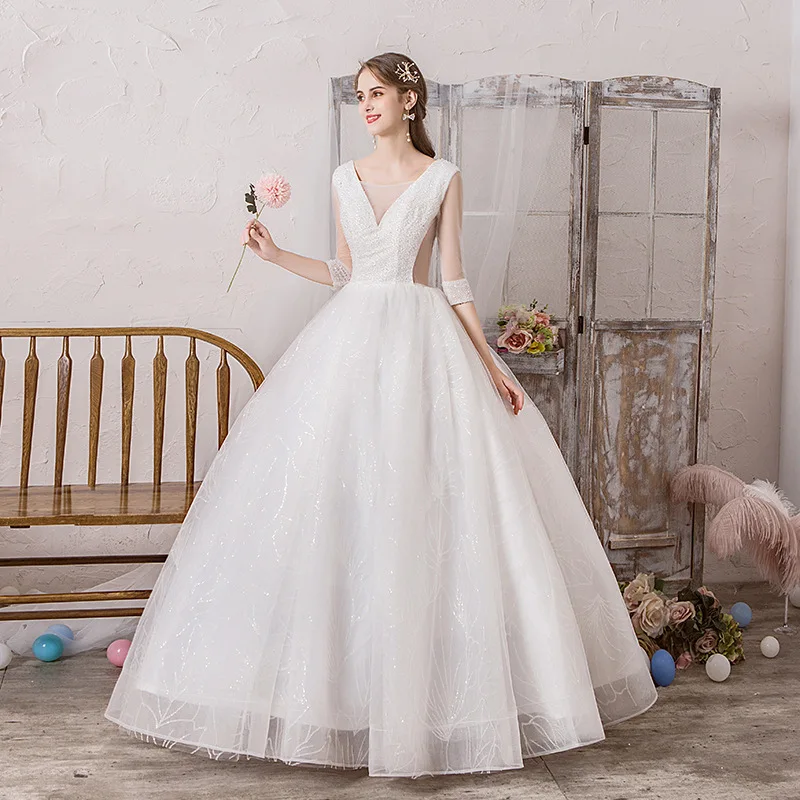 

Оптовая продажа, свадебное платье для женщин, новинка, роскошное свадебное платье Mori Super Fairy Dream, свадебная вуаль, французское свадебное платье