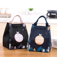 cartoon insulated lunch bag travel thermal breakfast organizer for picnic kids women insulated waterproof storage bag lunch m1w6