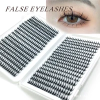 new oversized soft thick false eyelashes naturally curled single cluster grafting eyelashes extension makeup tool