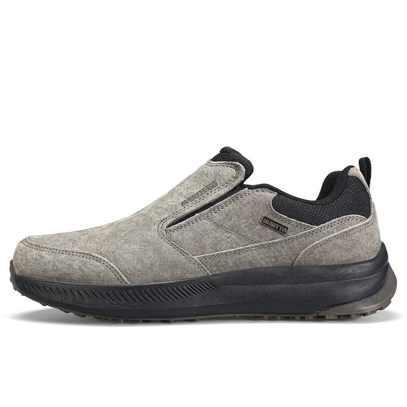 HUMTTO Leather Hiking Shoes for Men Waterproof Sports Mens Shoes Luxury Designer Outdoor Safety Climbing Trekking Sneakers Male