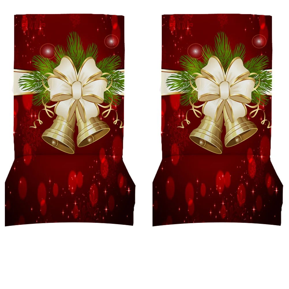 

Christmas Chair Cover Slipcover Santaprotector Holiday Hat Decorations Dinner Table Decoration