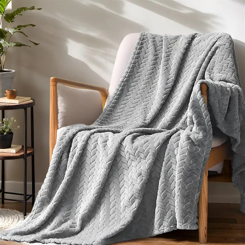 łzać na sofę Koce Koc łóżko Duży koc flanelowy Pszenica Ucho Ciepłe koce kanapę Miękkie