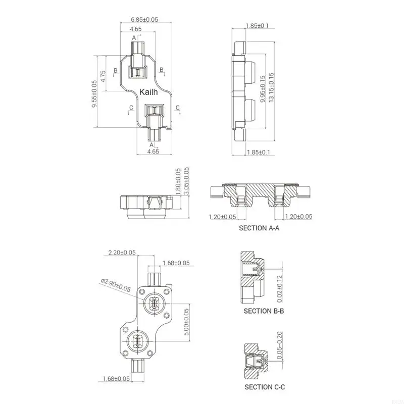 Микросхема K43A Hot Swap Socket Mechanical Keyboard Switches Kailh PCB Base Modification