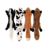 new cute plush toys squeak pet wolf rabbit animal plush toy dog chew squeaky whistling involved squirrel dog toys xmas gift