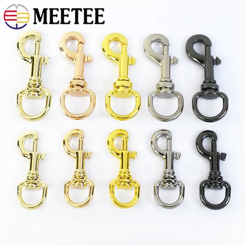 

10Pc 12/15mm Meetee Metal Bag Buckles High Quality Swivel Lobster Snap Dog Collar Handbag Strap Chain Clasp Hook DIY Accessories