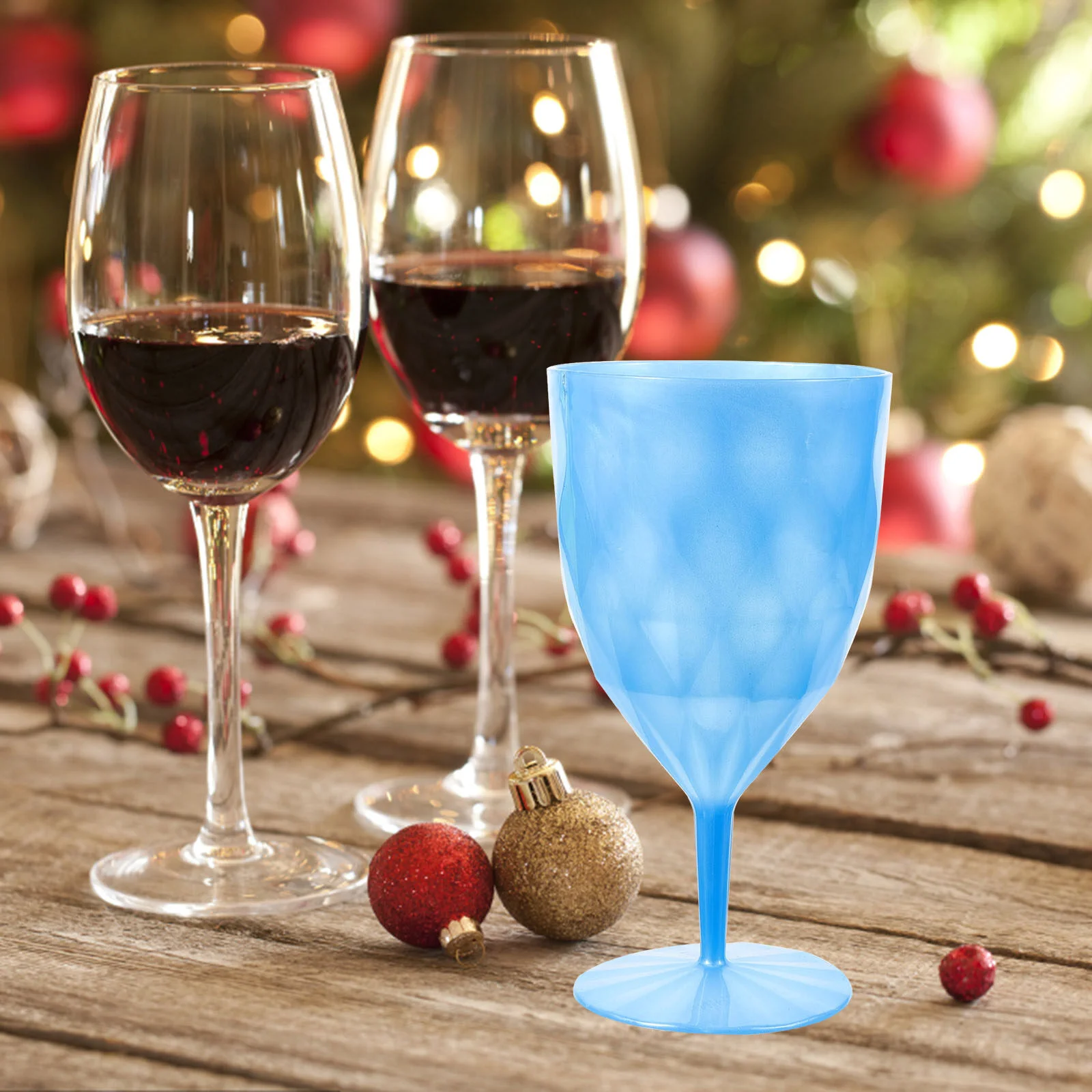 

6 Pcs Bar Glass Cocktail Cups Party Champagne Footed Juice Drinking Goblet