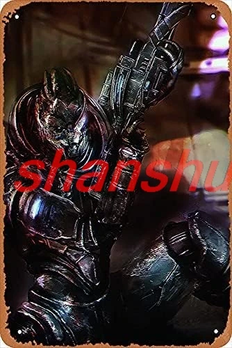 Классические аркадные игры фильмы массовый эффект 3 Гаррус плакат настенный