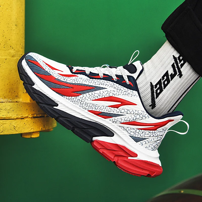 Brand Men's Breathable Running Shoes Jogging Sneakers Training Lightweight Mesh Sports Shoes Chunky Sneakers Plus Size 39-46