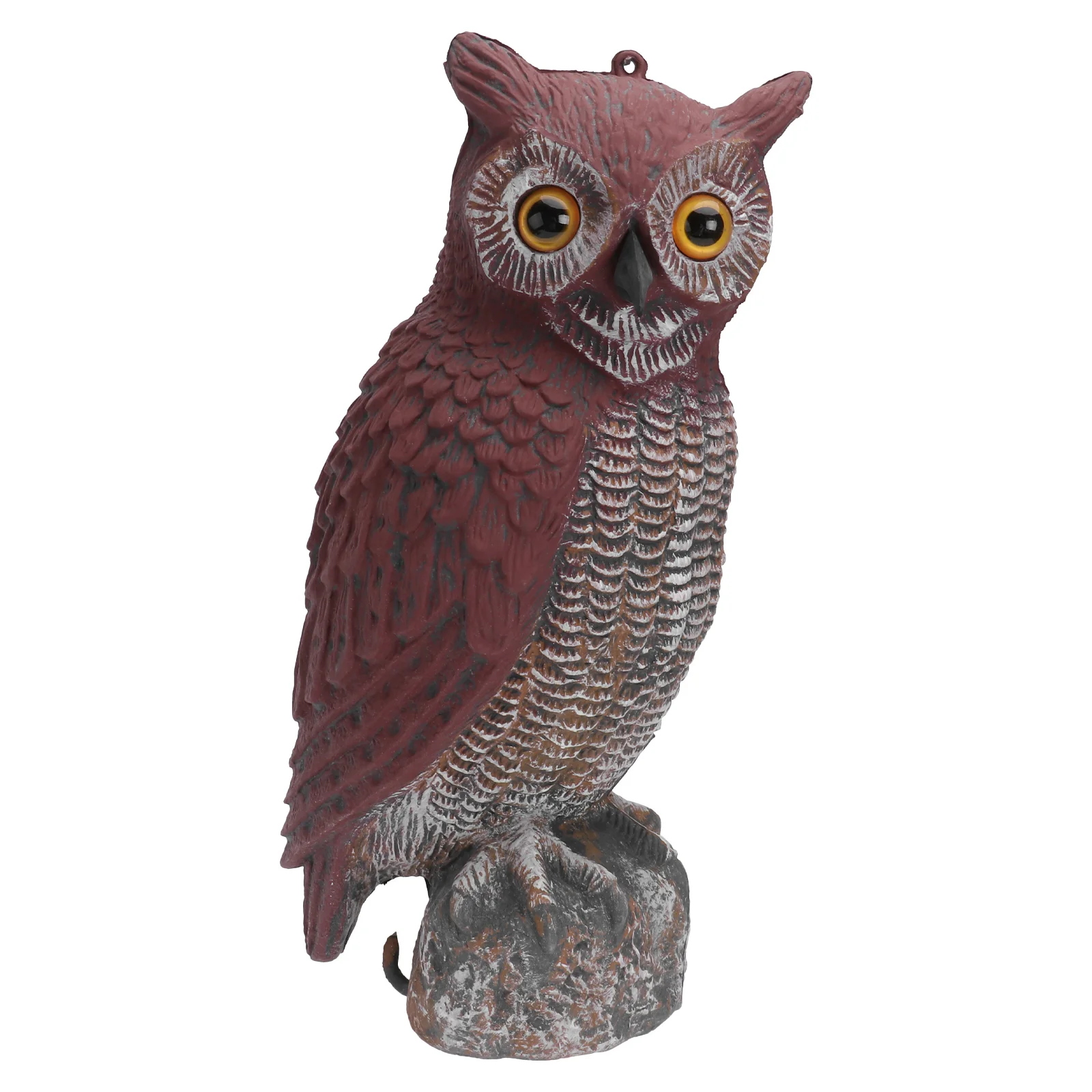

1Pc Bird Repeller Owl Sculpture Garden Plastic Decor Novel Artware Light Brown