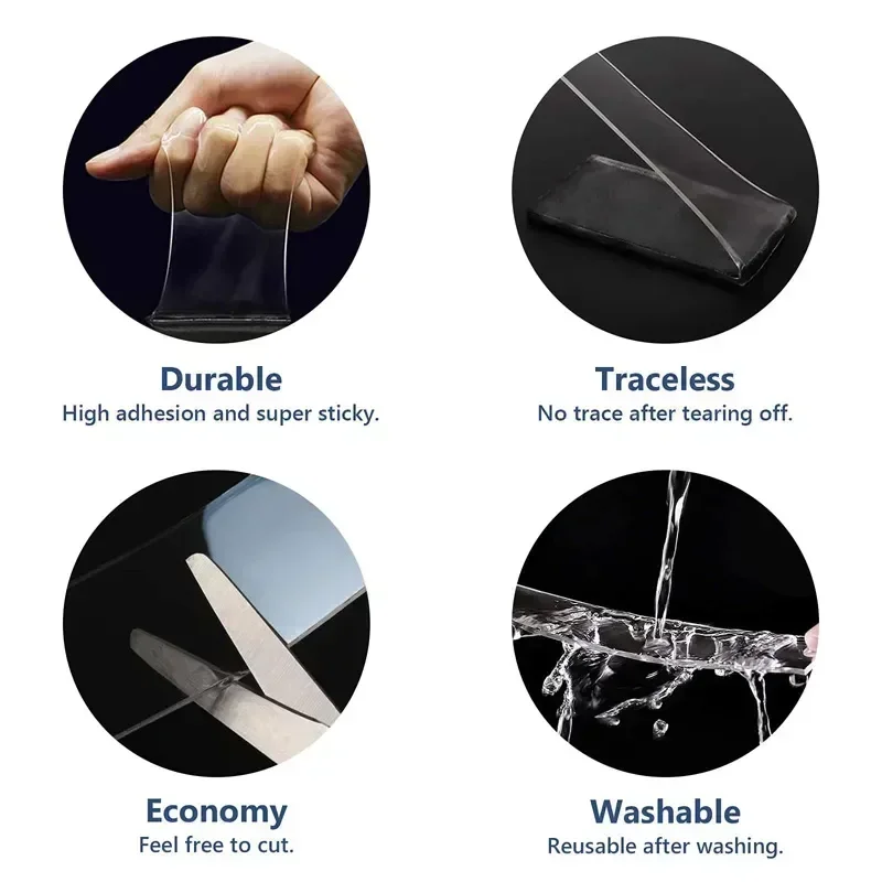 5 м 3 супер прочная двусторонняя клейкая лента для автомобиля спальни кухни