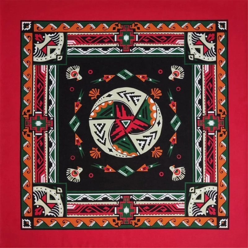 SZL хлопковая бандана шарф с узором пейсли платок цифровым принтом шейный