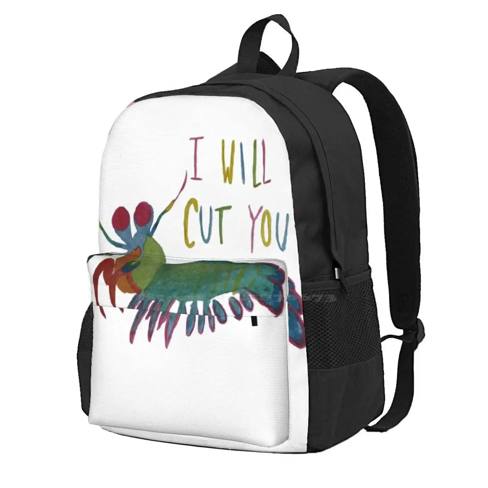 Горячая Распродажа школьный рюкзак с изображением маньтиса креветки мерцания