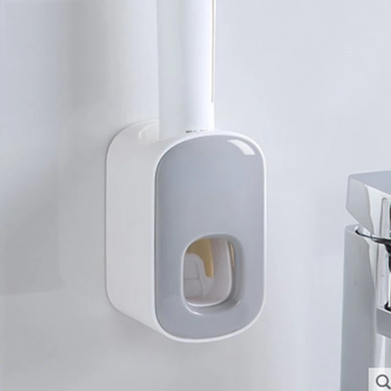 

new Mount Automatic Toothpaste Dispenser Bathroom Accessories Set Toothpaste Squeezer Dispenser Bathroom Toothbrush Holder Tool