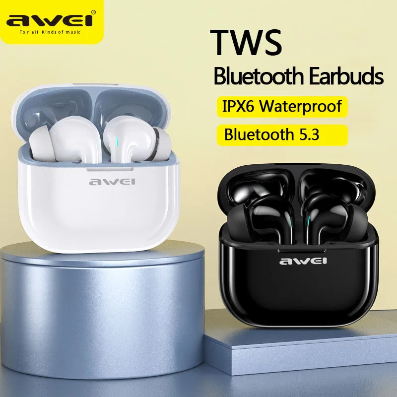 TWS-Наушники Awei T1pro с микрофоном и поддержкой Bluetooth