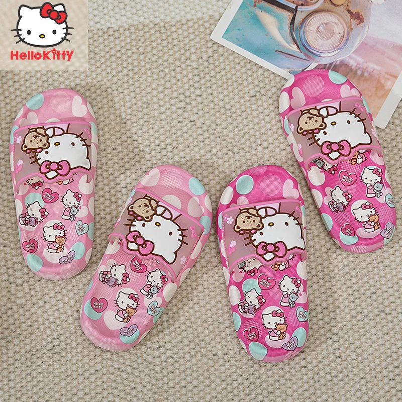 

Hello Kittys Y2K Sanrios Slippers Anime Kawaii Students Dormitory Home Non-Slip Wearing Comfortable Beach Shoes Christmas Gifts
