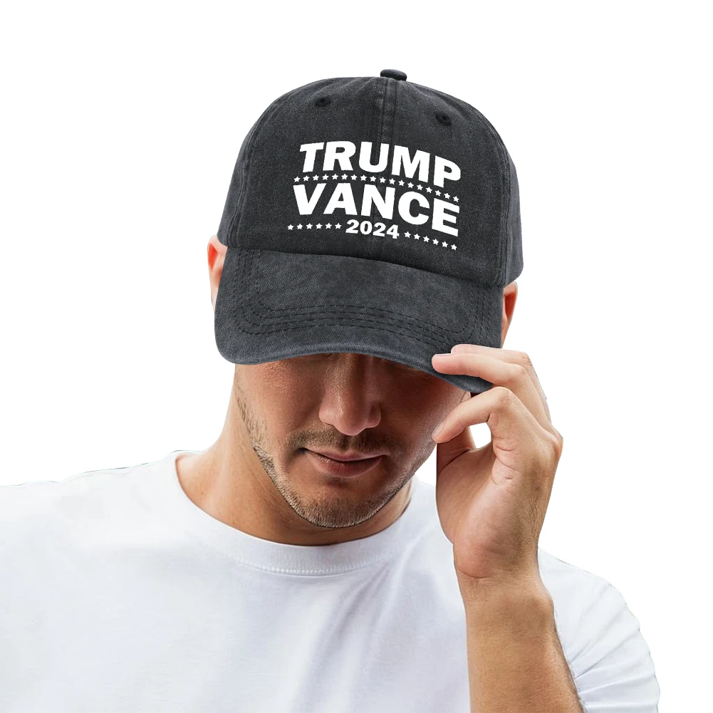 Кепка Trump Vance 2024 бейсбольная кепка унисекс дышащая мытая бейсболка регулируемая