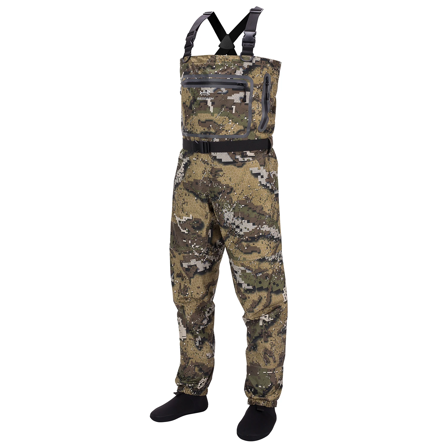 

Bassdash Fishing Hunting Waders for Men Stocking Foot Breathable and Ultra Lightweight in 8 Sizes