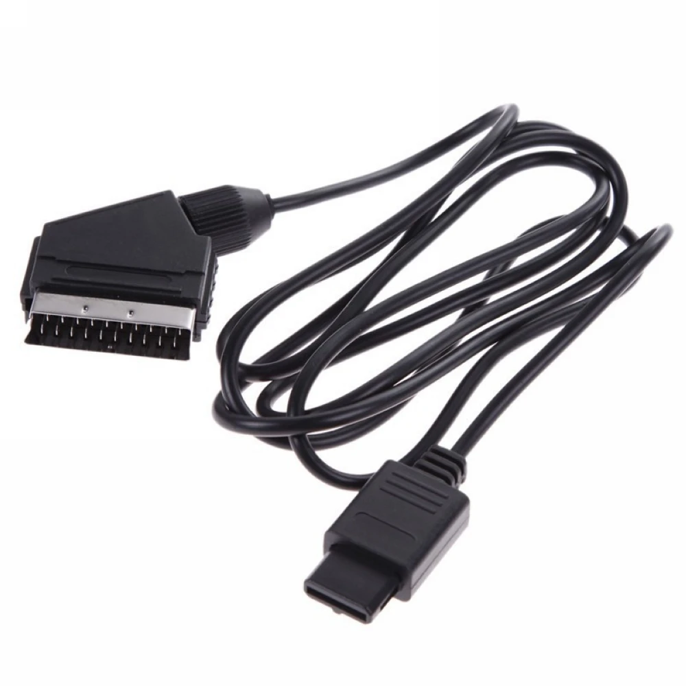 Фото Для N64 NGC SFC RGB AV Scart кабель 1,8 м AV-шнур для консоли NTSC Super Gamicom Gamecube удлиненный игровой аудио-видео кабель №1