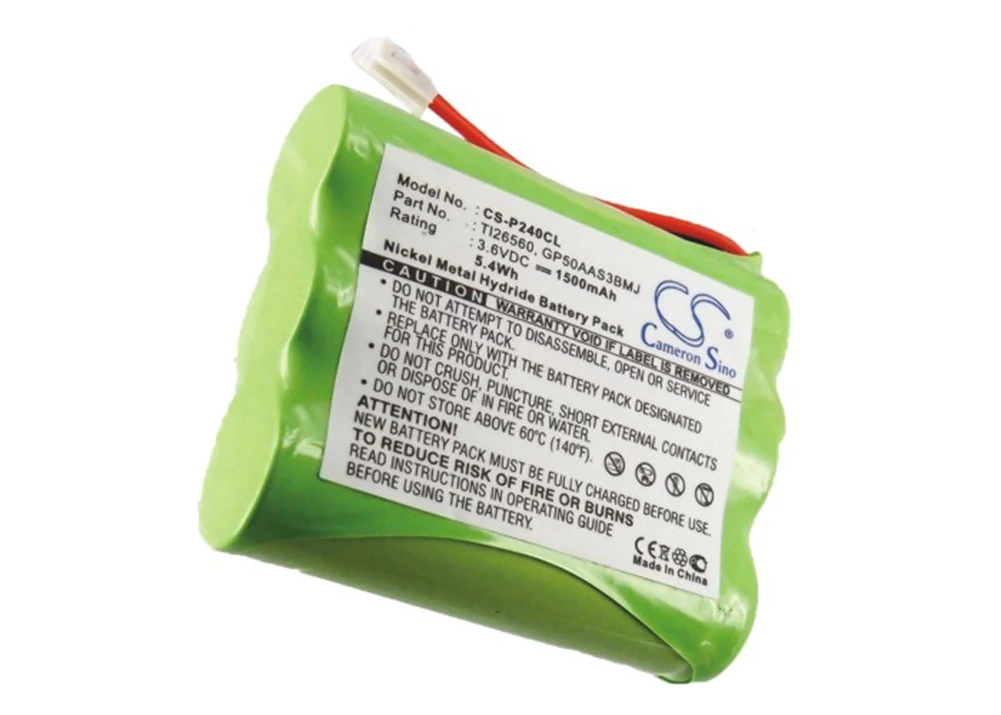 

Cameron Sino 1500mA Battery for GE 26932GE4,2-6932GE4,26932GE7,2-6932GE7,26935,2-6935GE3,2-69360GE1,2-6936GE1-A GES-PCF03