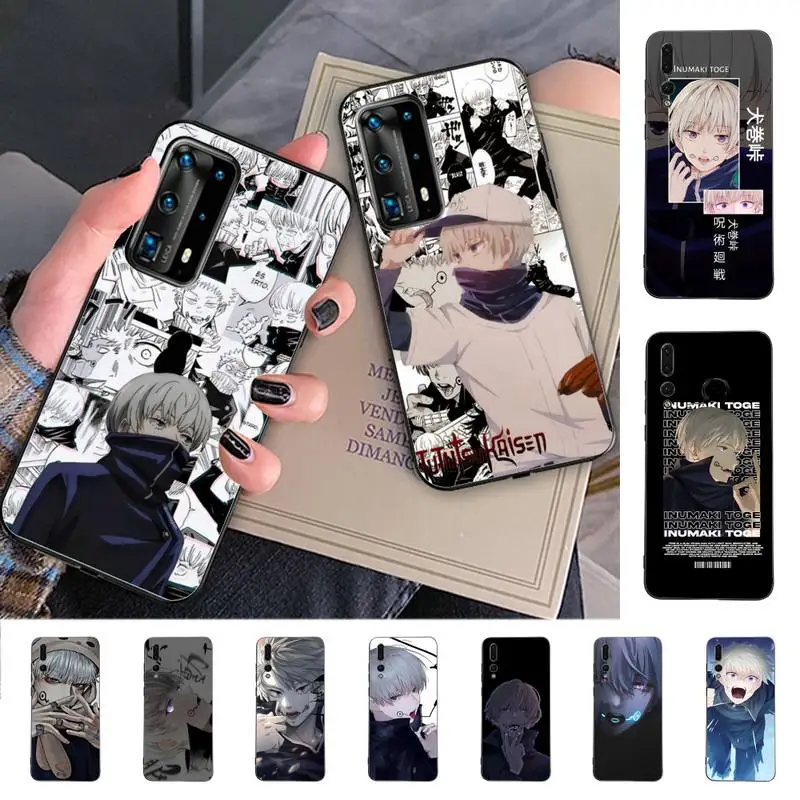 

Anime Jujutsu Kaisen Inumaki Toge Phone Case for Huawei P30 40 20 10 8 9 lite pro plus Psmart2019