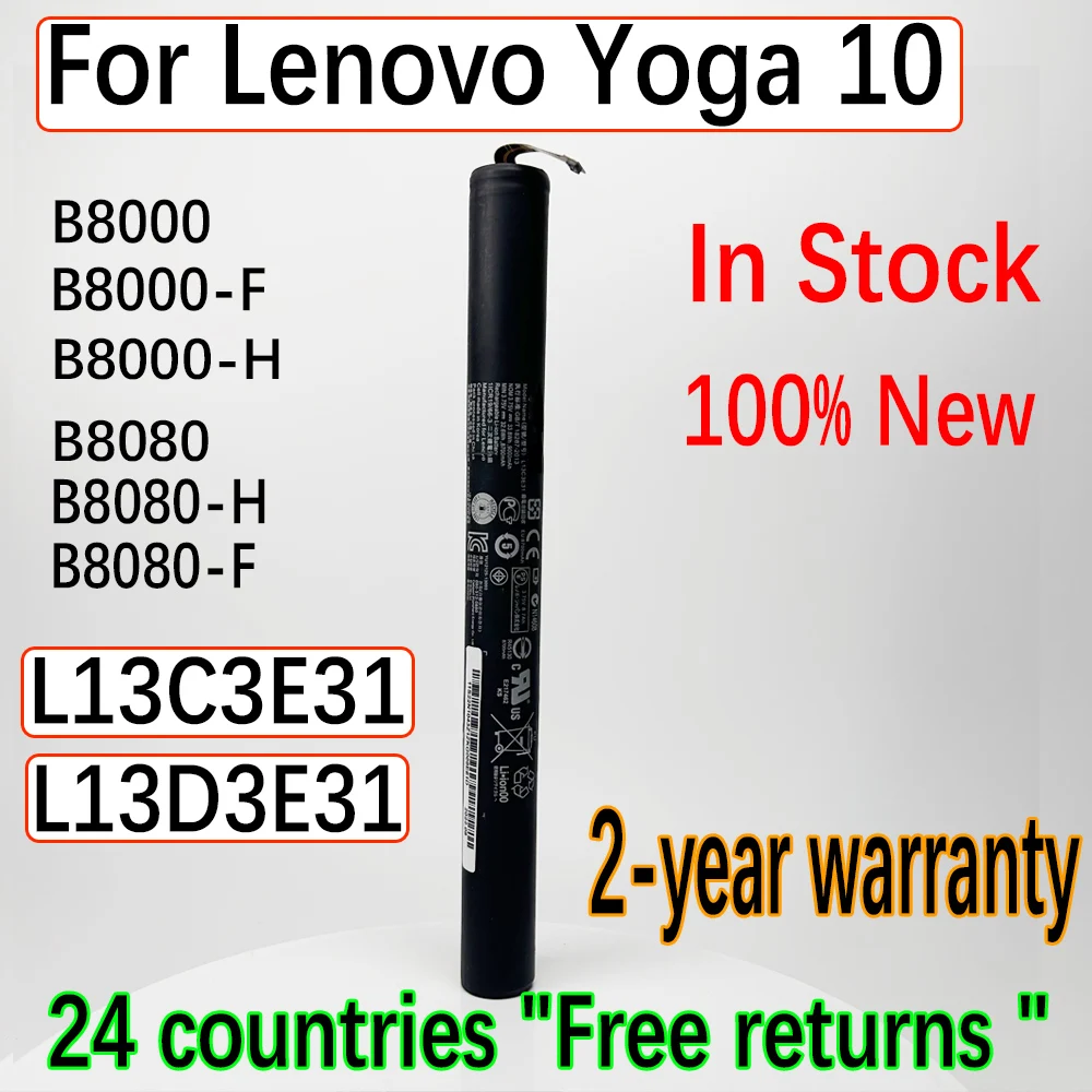 

DODOMORN 9000mAh Battery For Lenovo Yoga 10 B8000 B8080 B8000-F-H B8080-H-F L13C3E31 L13D3E31 High Quality+Tracking Number