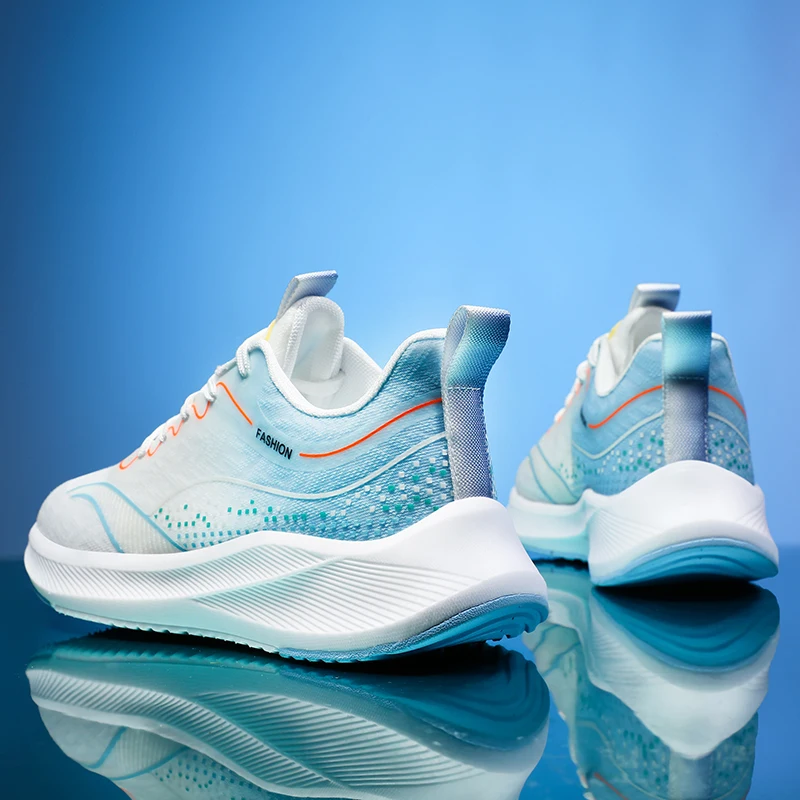 Running Shoes Breathable Outdoor Sports Shoes Lightweight Lace-UP Sneakers for Women Comfortable Athletic Men Training Footwear