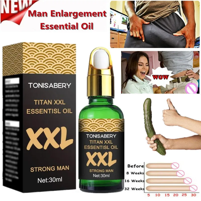 Men's Penis Enlargement Massage Enlargement Oil Men's Big Cock Penis Erection Enhancement Orgasm Adult Sex Supplies