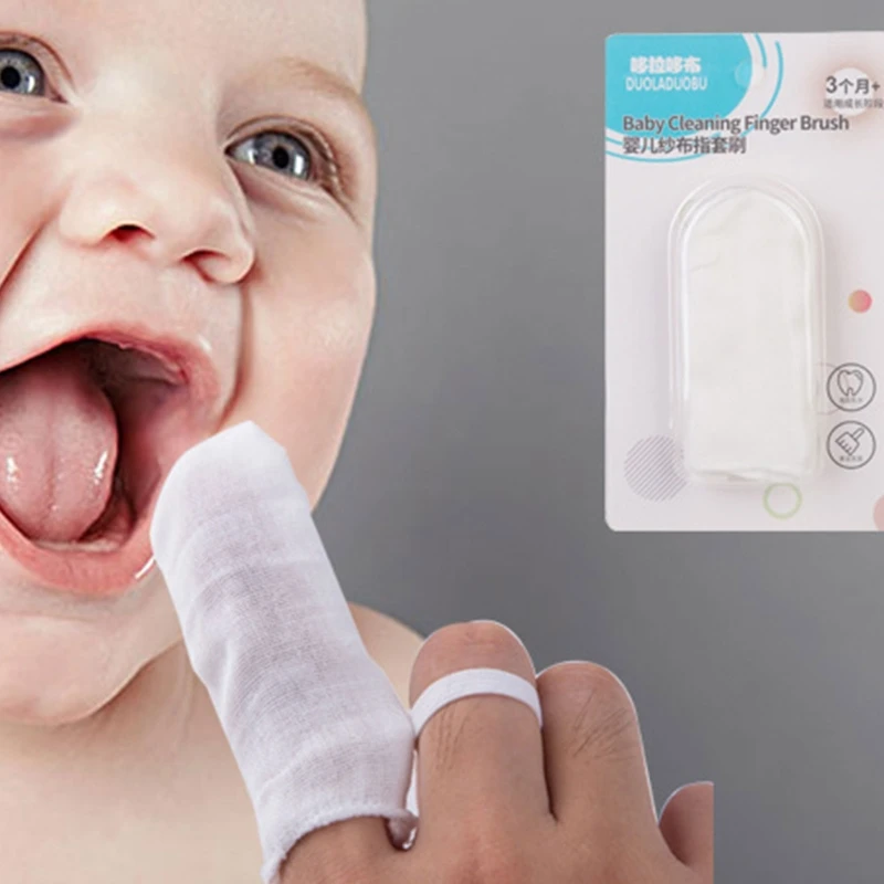 

Baby Gauze Brush 6pcs/Set Oral Cleaning Toothbrush Infant Mouth Cleaner