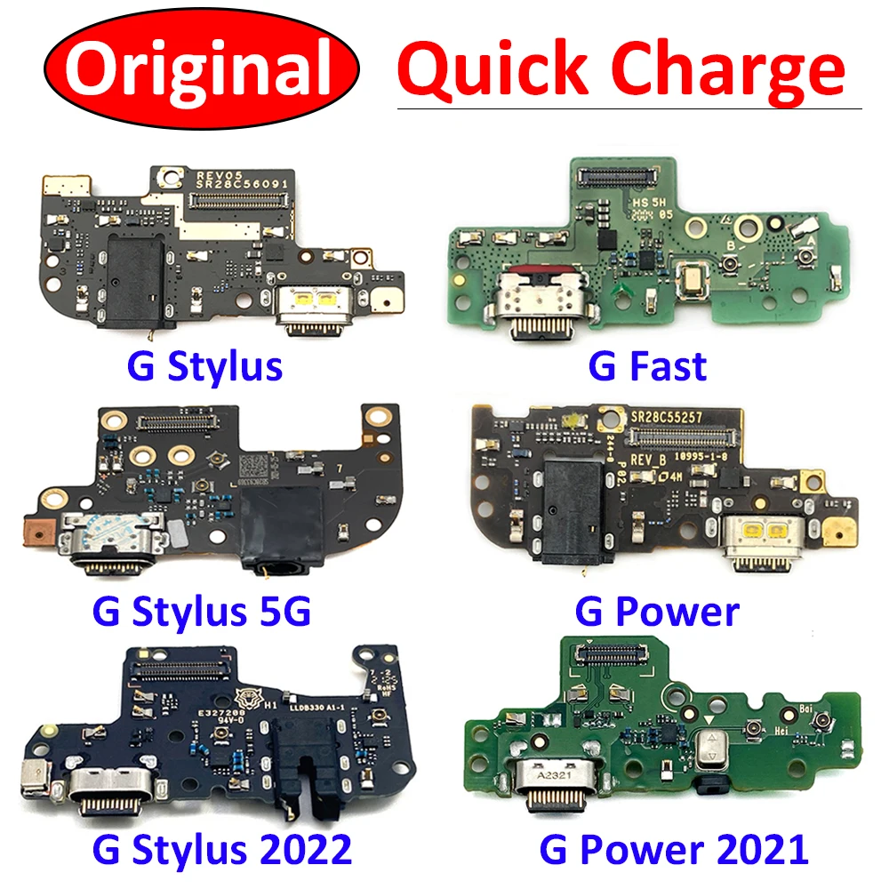 

100% оригинальный для Motorola Moto G Power 2021 быстрая G Stylus 5G 2022 Play USB зарядный порт Микро Док-станция плата гибкий кабель