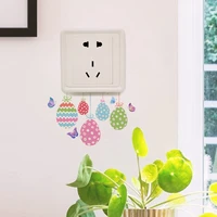 easter egg butterfly wallpaper creative switch paste living room decorative wall paste from stick wall stickers