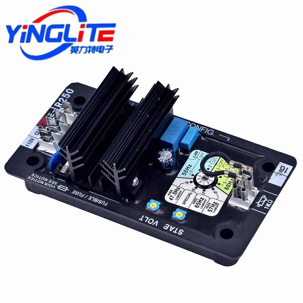 

Auto Voltage Regulator Brushless Diesel Generation System Set Accessories R250 AVR Generator Parts Module Circuit Alternator