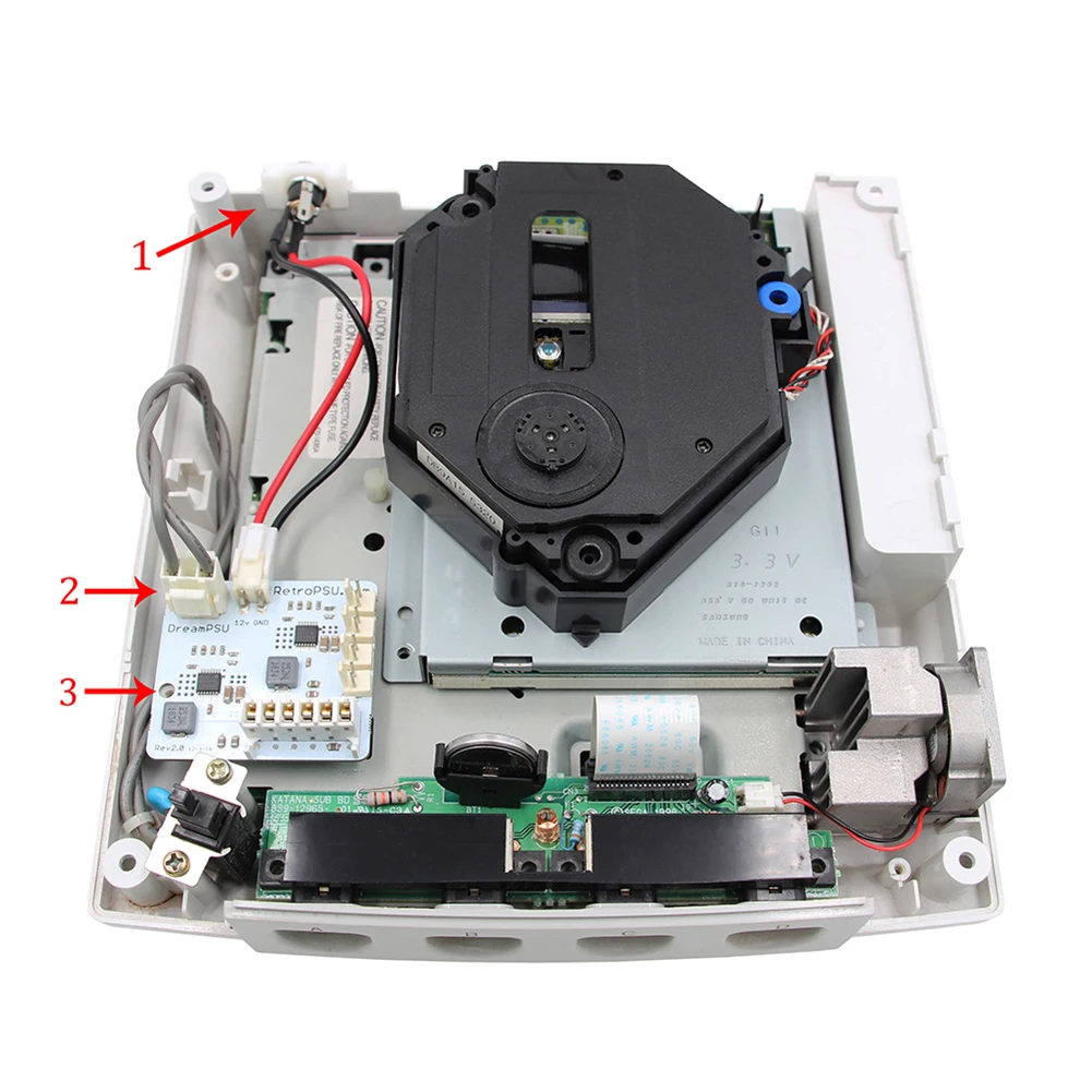 

Адаптер питания DreamPSU Rev2.0 12 В для замены консоли SEGA DreamCast