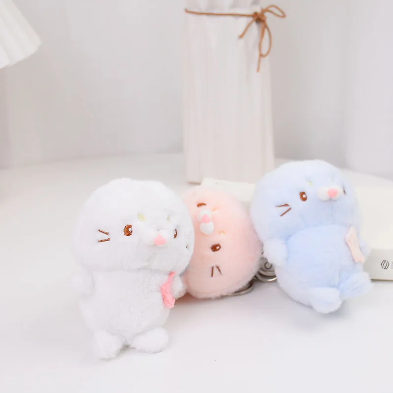 Новый милый модный плюшевый брелок с улыбкой и звездами мягкий смешной