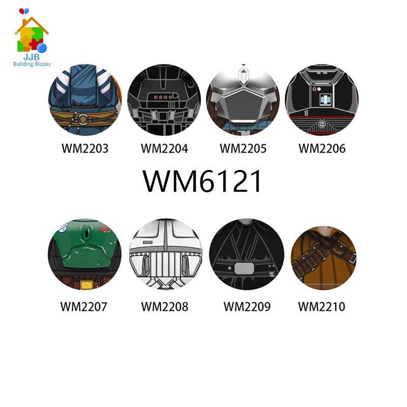

WM6121 Jawas люк PG640 PG641 PG642 разведчик Boba военный робот армия строительные блоки Обучающие игрушки для детей подарок WM916-A