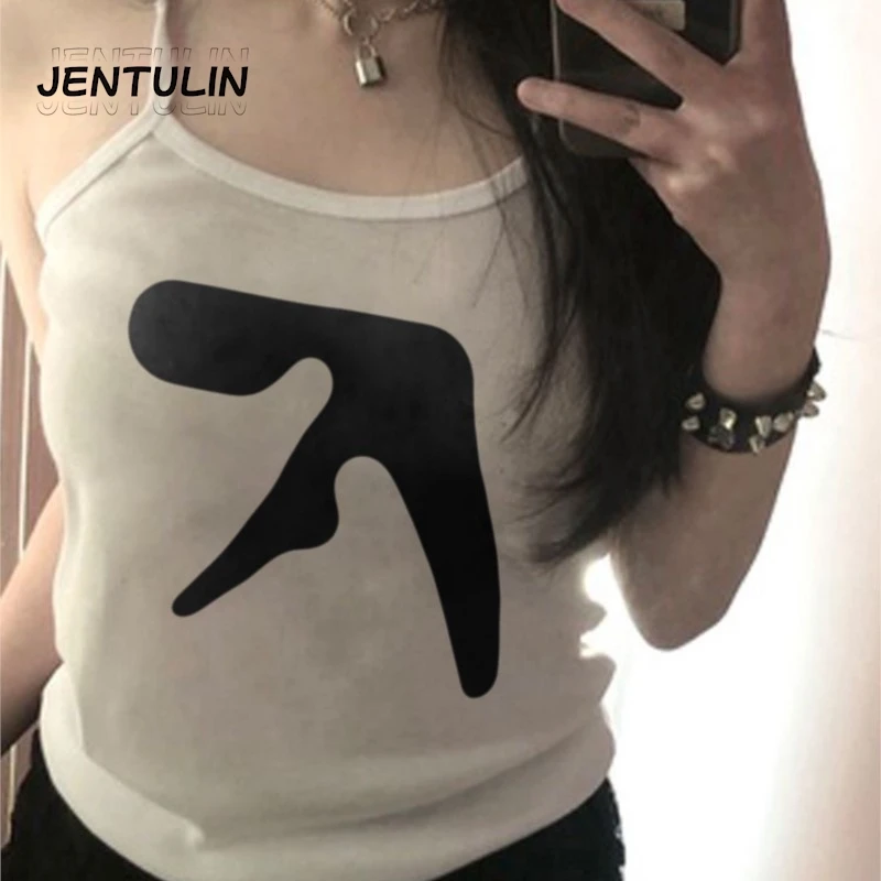 Фото Панк Aphex Twin Sweetheart Корсет Холтер Готические топы на бретелях Y2K Harajuku Rock Metal Концертное шоу Клуб Винтаж Камзол без рукавов №3