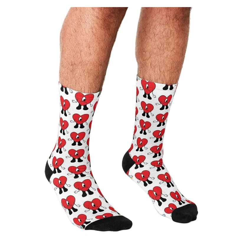

Funny Women's socks Bunny Un Verano Sin Ti Heart Worlds Hottest Tour Socks Woman harajuku Happy Novelty Breathable gift Socks