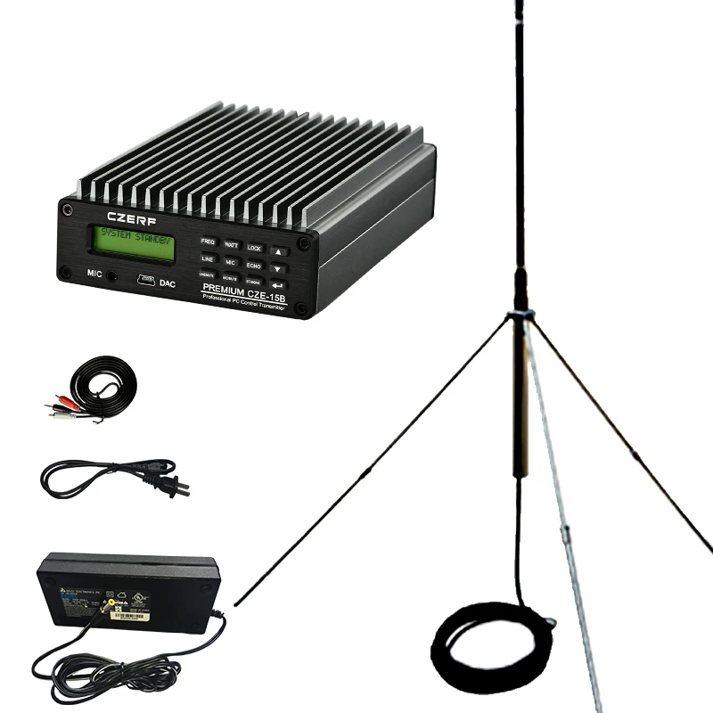 

CZE-15B Drive-in Church Cinema 15W FM Transmitter with Antenna for Broadcast Stereo Station