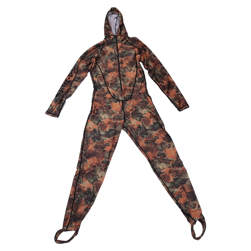 

NEW-Dive&Sail Spearfishing Couple Suit Camo Skin Dive Wetsuit One Piece With Hood Jump Uv Protection Men Diving Suit