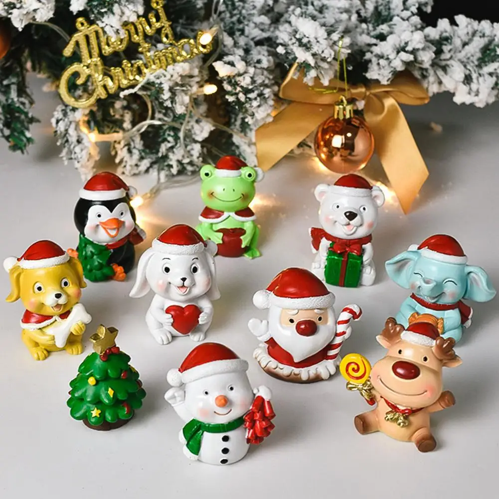 

2023 Happy New Year Christmas Ornament DIY Xmas Gift Snowman Christmas Tree Animal Pendant Doll Hanging Decoration