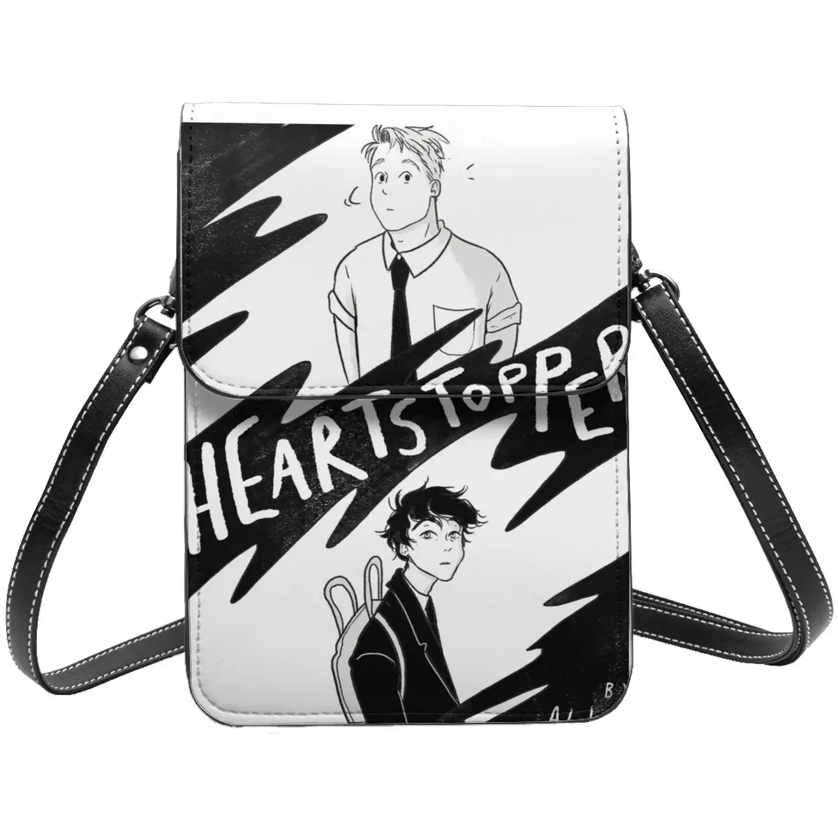 

Сумка через плечо Heartstopper, спиральная сумка Oseman, иллюстрация, школьные студенческие женские сумки, винтажный кожаный кошелек