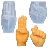 clenched fist swear gesture candle silicone mold 3d mould for resin casting soap candle making supplies plaster mold deco tools