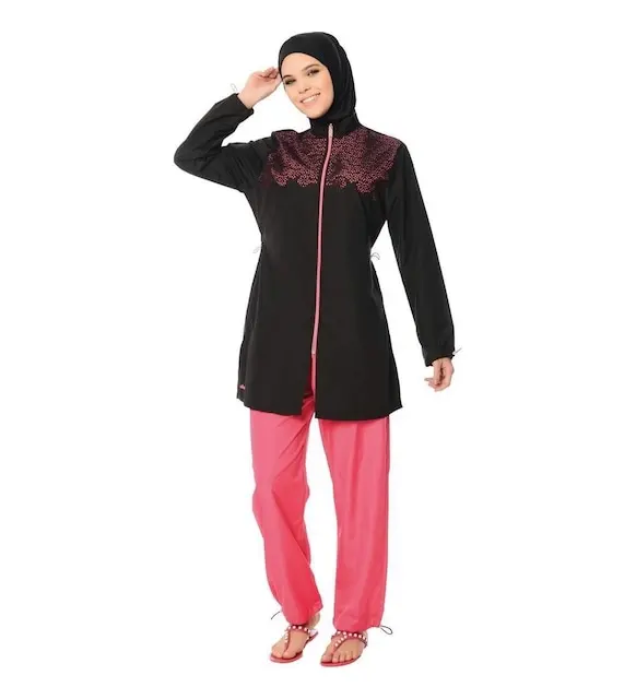 

Alfasa 334 Female Laser Cutting Hijab Swimwear