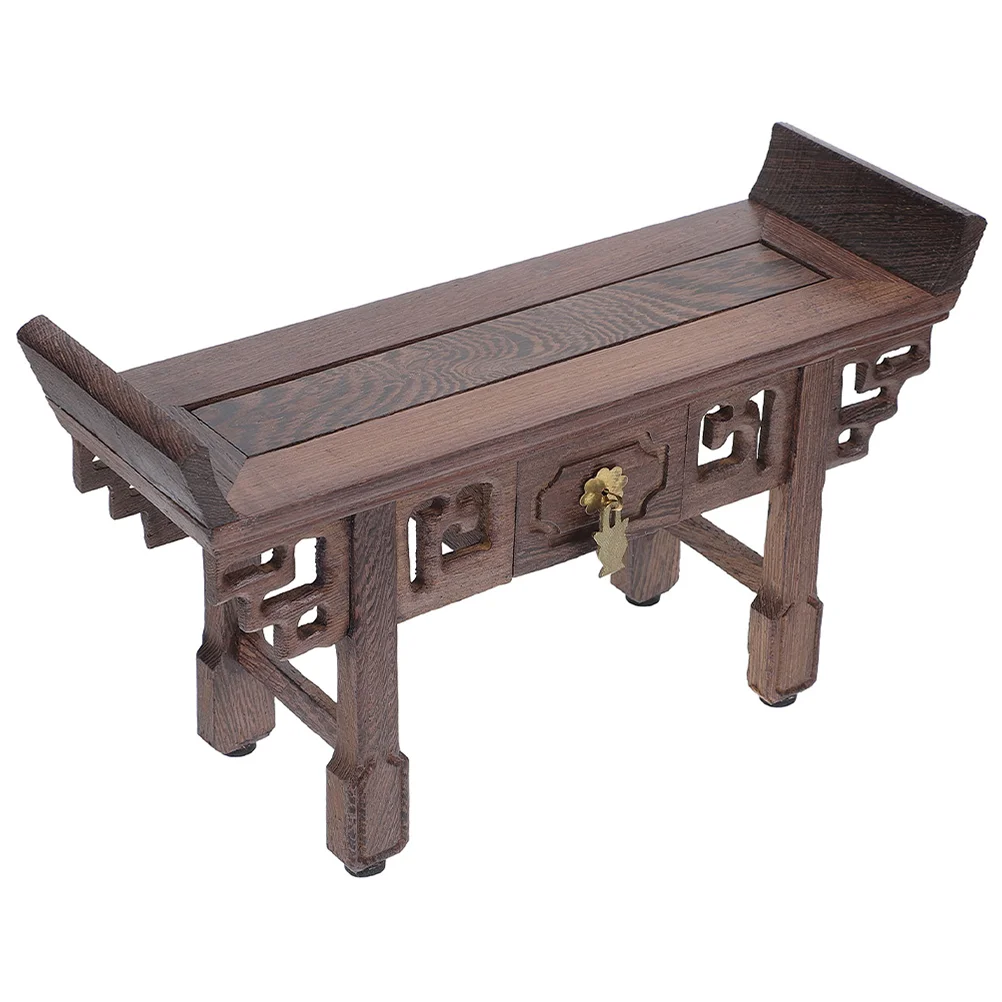 

Flower Bonsai Base Teapot Ornaments Display Pedestal Wooden Succulent Plants Holder